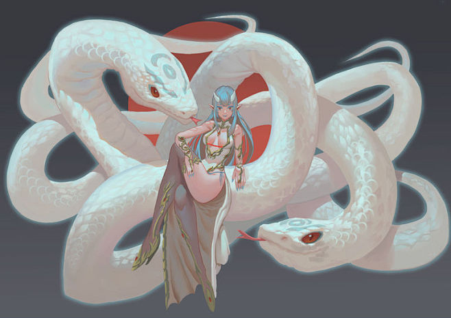 神圣美丽白蛇特辑白蛇自古以来便被视为吉祥的动物日本的神社和寺院之