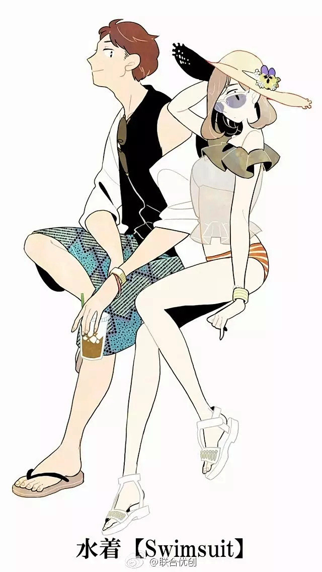 绘画参考cp参考情人节虐狗大会即将来临13组情侣姿势服饰给大家参考