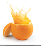 新鲜橙子果汁高清图
