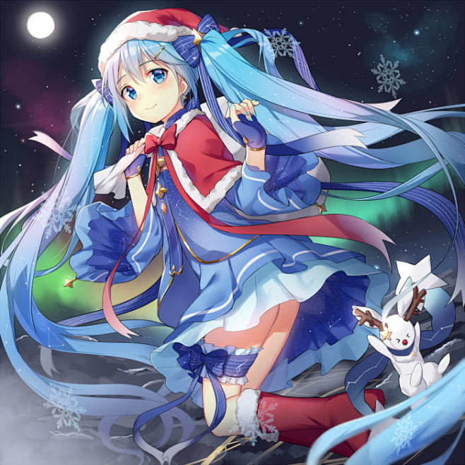 17:04:37圣诞 雪初音anime【圣诞主题】yuki洛雪同采自www