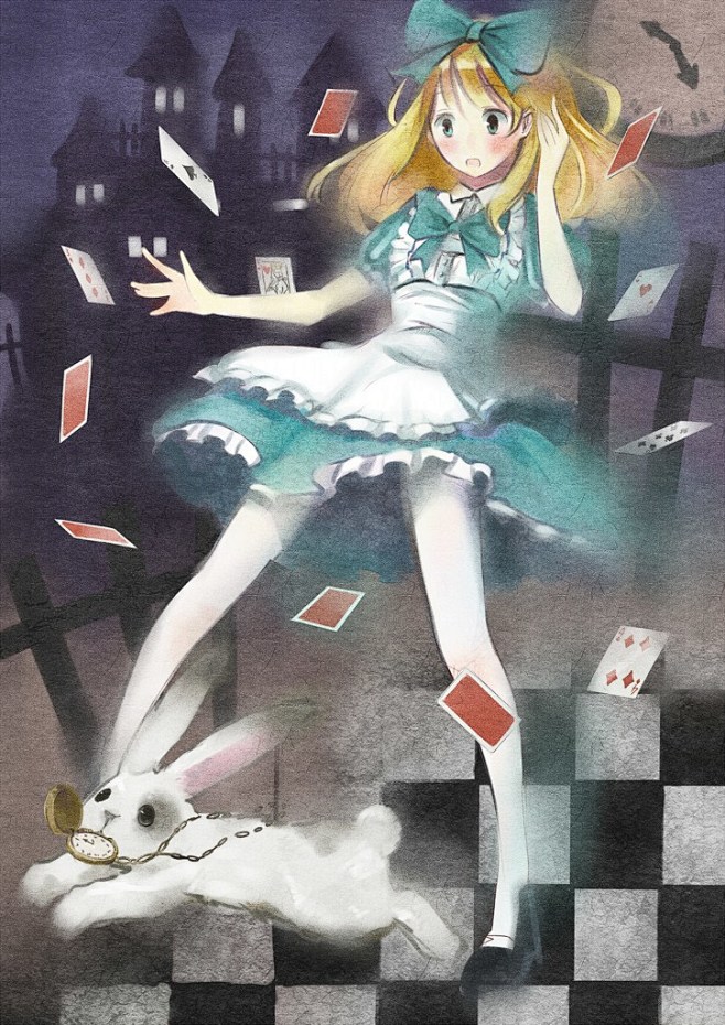 aliceinwonderland爱丽丝梦游仙境400p卡通动漫插画中华图网