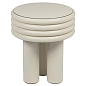Scala Leather Coffee Table Small High Ivory Nappa For Sale at 1stdibs