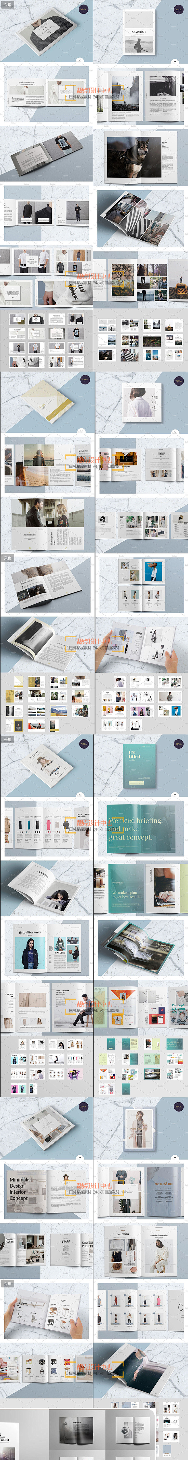 画册产品目录作品集封面内页版式排版设计indesign模版8本淘宝网