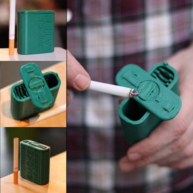 3d打印的便携烟灰盒模型文件可免费下载设计师marcoautilio