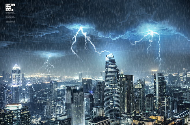 暴风雨城市海报