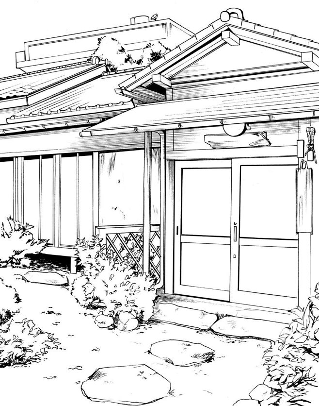 sina.com.cn [转载]男鹿和雄场景线稿 photo.blog.sina.com.