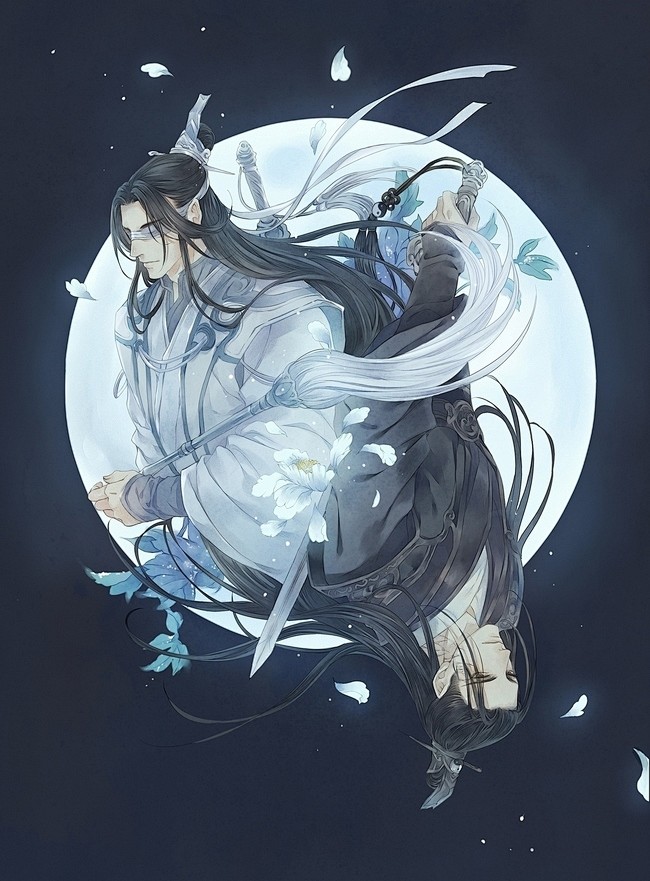 魔道祖师晓星尘同人图插画壁纸双道长半次元第一中文cos绘画小说社区