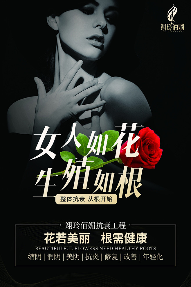 养生私密宣传海报