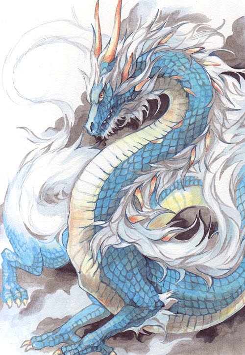 23:06:46#动物##龙#手绘/c4d艾丝蒂尔·布莱特同采自pixiv