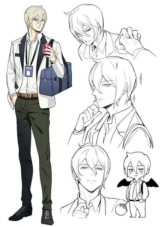 男生发型66br动漫绘画绘画学习绘画素材绘画绘画教程676767