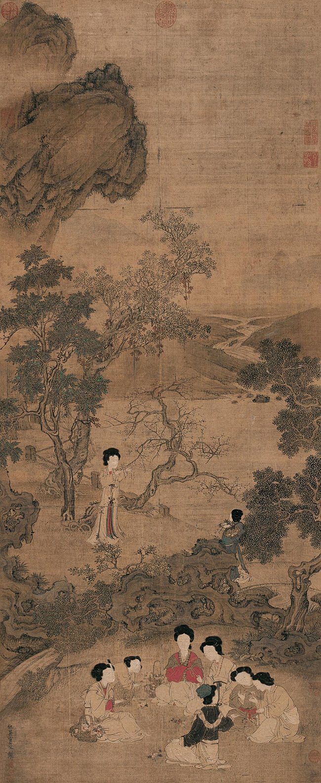 明代仇英仕女人物画