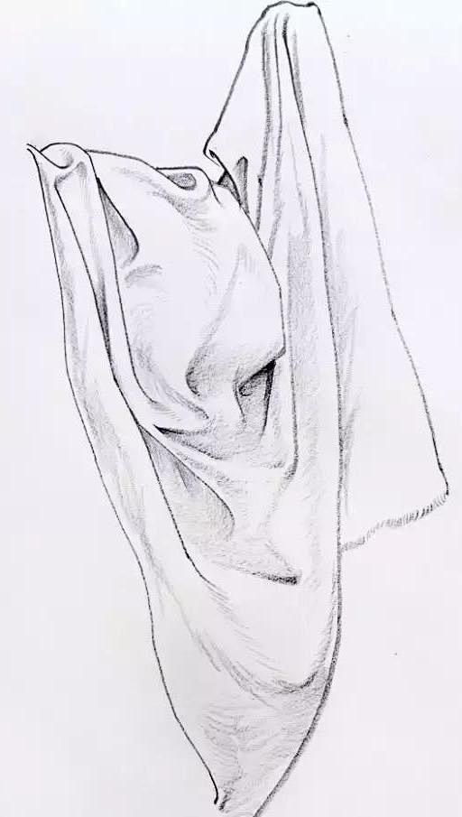 速写衣褶不会画是你走错方向了应该这样处理