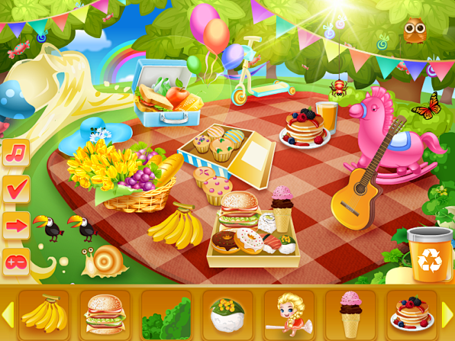 儿童游戏野餐会