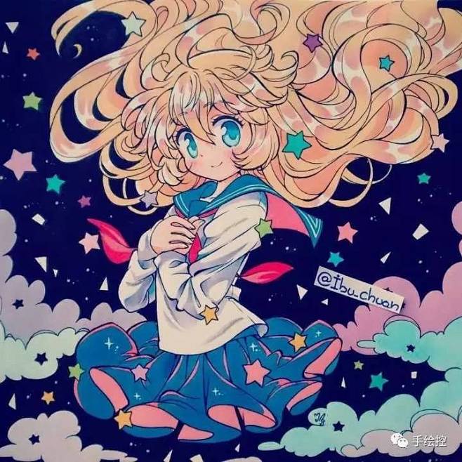 马克笔,ibu_chuan的萌系手绘作品