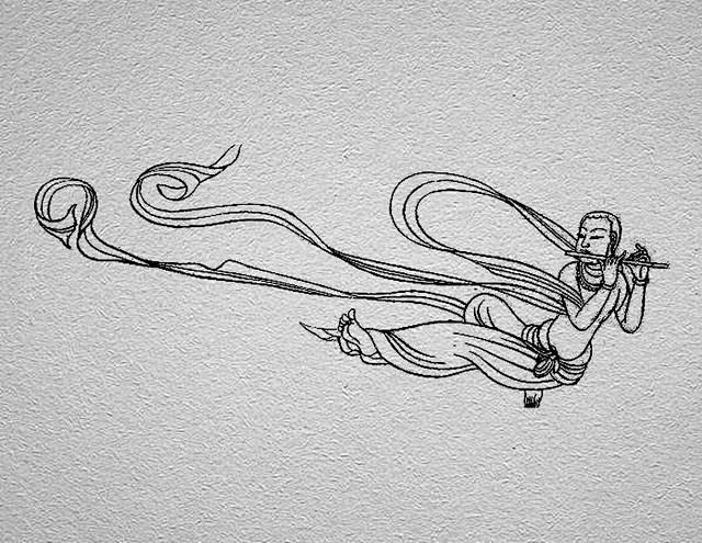 线描88幅飞仙图