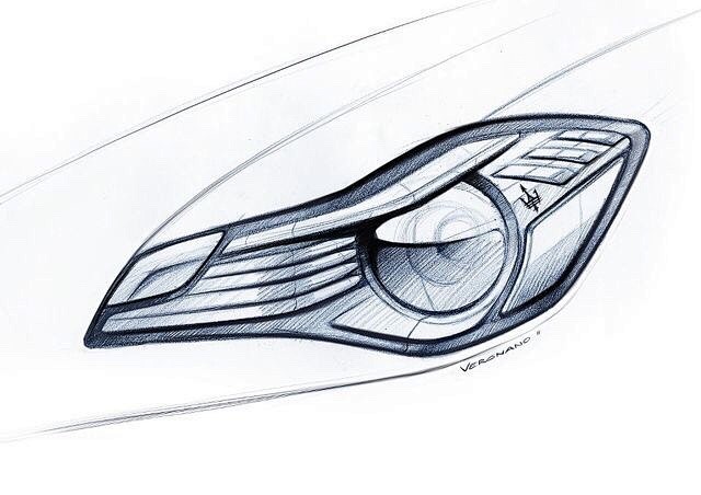 汽车车灯设计手绘汽车手绘汽车设计