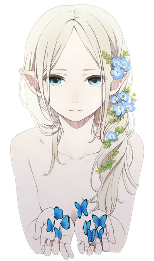 11:24:54モー助 精灵 美女 蝴蝶小蓝花 漂亮动漫彼岸的梦该采集也在