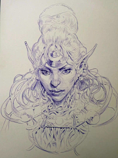 一半の歌采集到手绘插画