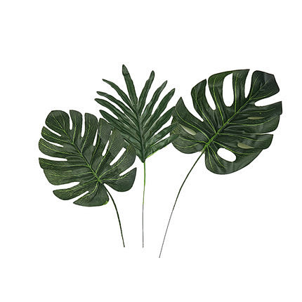 创意北欧风树叶家居装饰仿真龟背叶大叶插花绿植植物韩风ins叶子