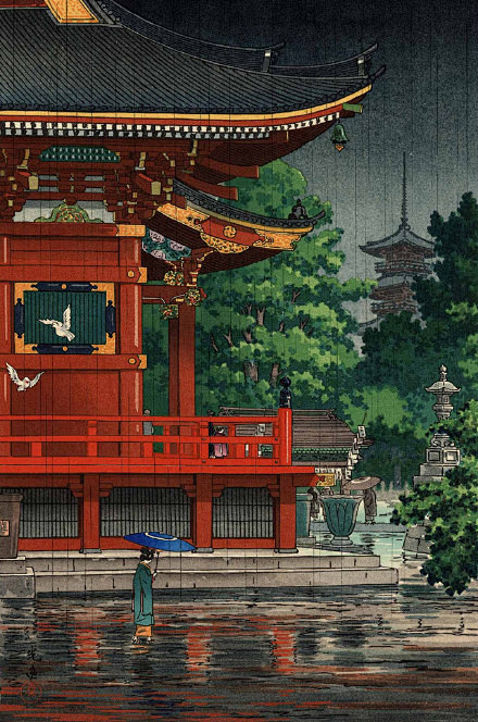 昭和时代的日本风情浮世絵画家tsuchiyakoitsu