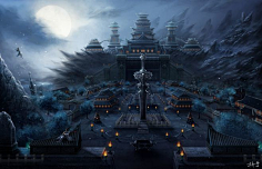 花玴采集到仙侠场景