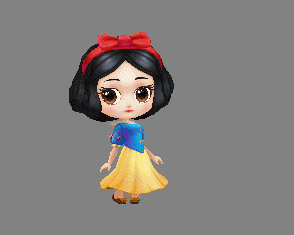 卡通白雪公主有动画迪斯尼童话故事短发大眼睛女孩小妹妹小孩子萌妹小