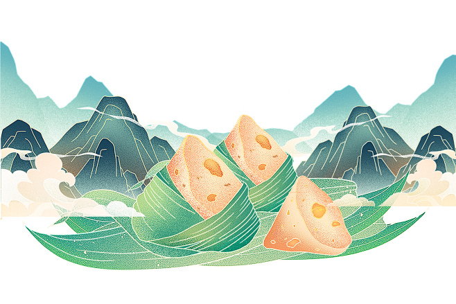 端午节国潮风粽子