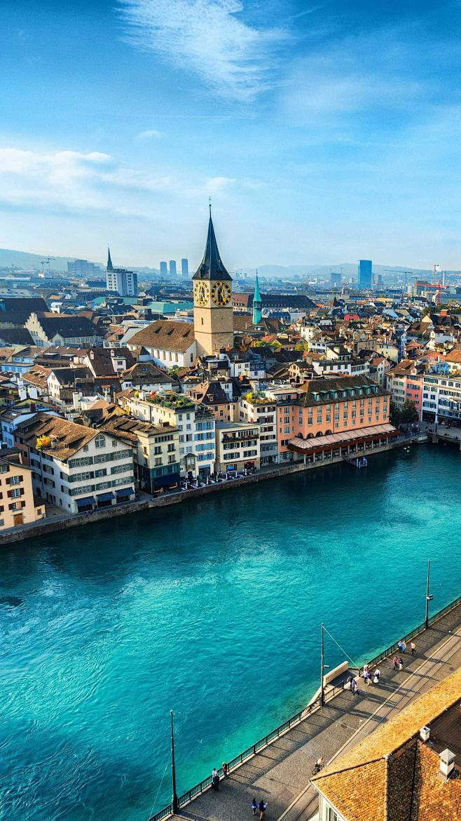 瑞士--苏黎世,瑞士第一大城市,也是欧洲最安全