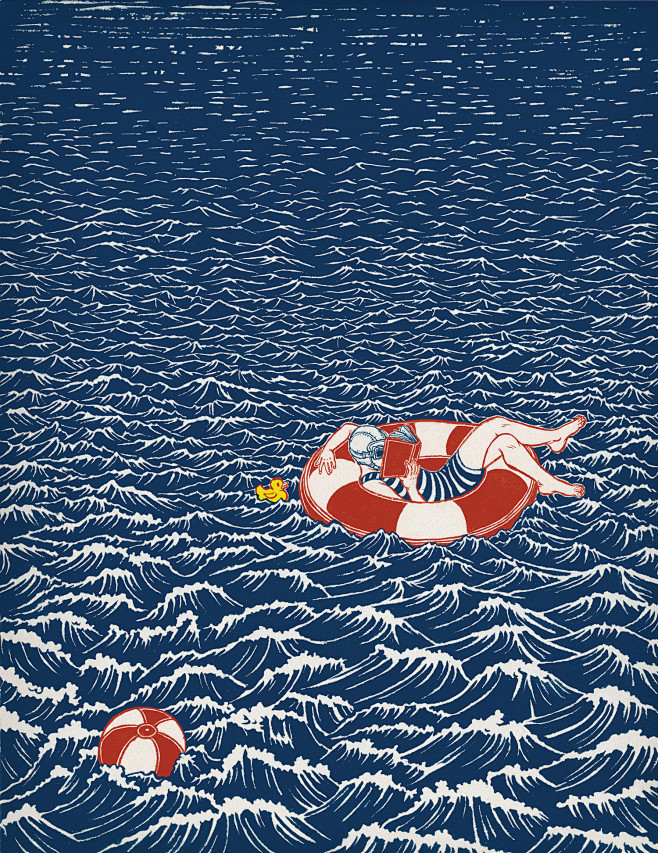 日本插画家清水裕子yukoshimizu的异想世界交融浮世绘细腻与美式豪迈