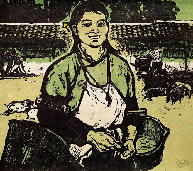 民国-解放,版画