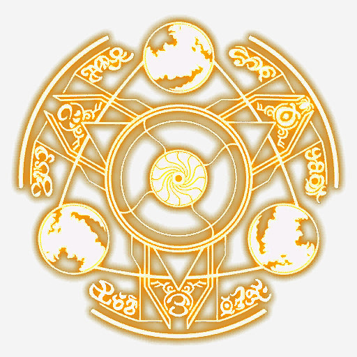 金色魔法阵华丽