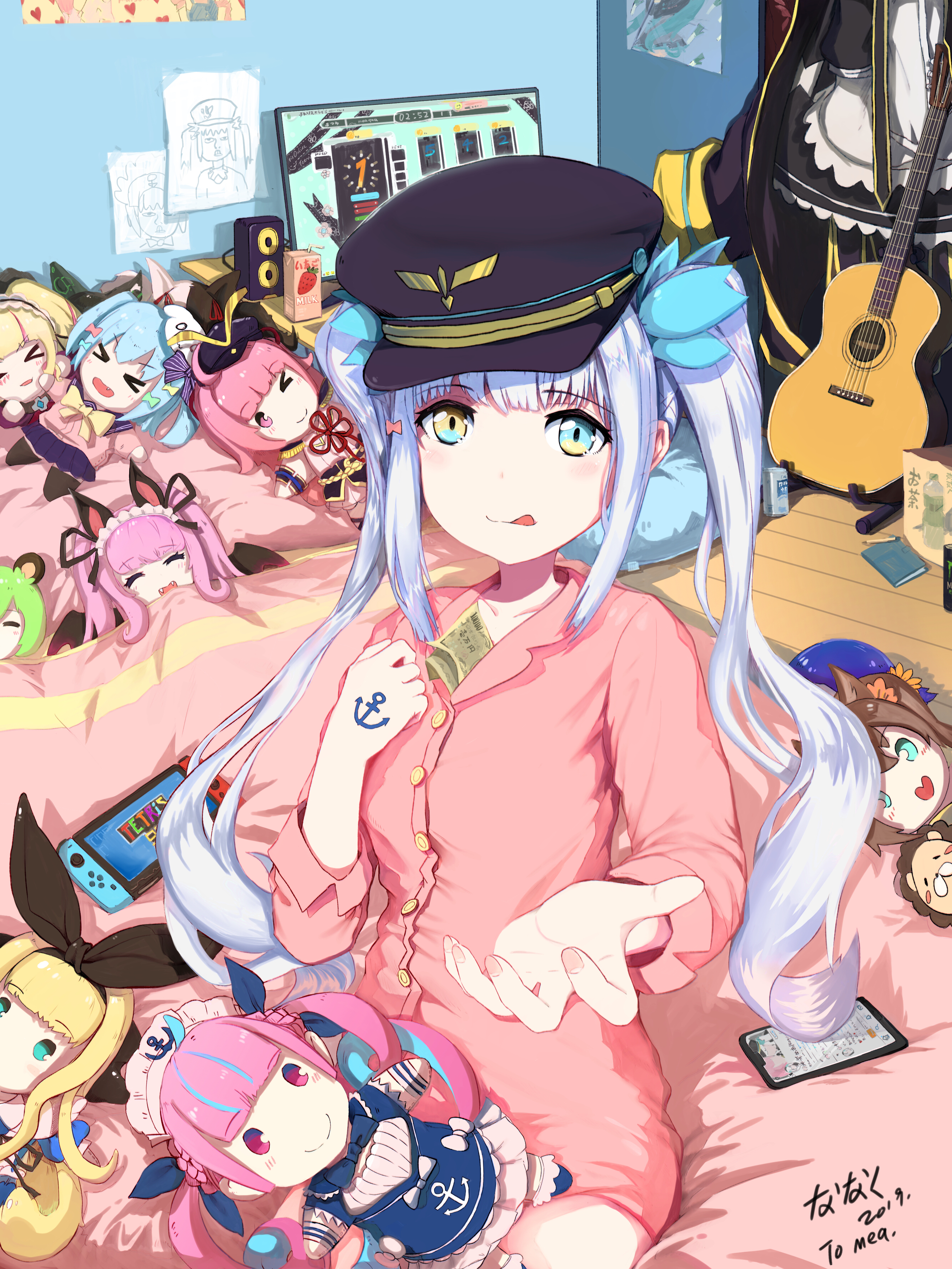 Vtuber めあくあてぇてぇ ななく 的插画 Pixiv この作品 めあくあてぇてぇ は Vtuber めあくあ 等のタグがつけられた ななく さんのイラストです 里面有好多てぇてぇ看看谁能找全