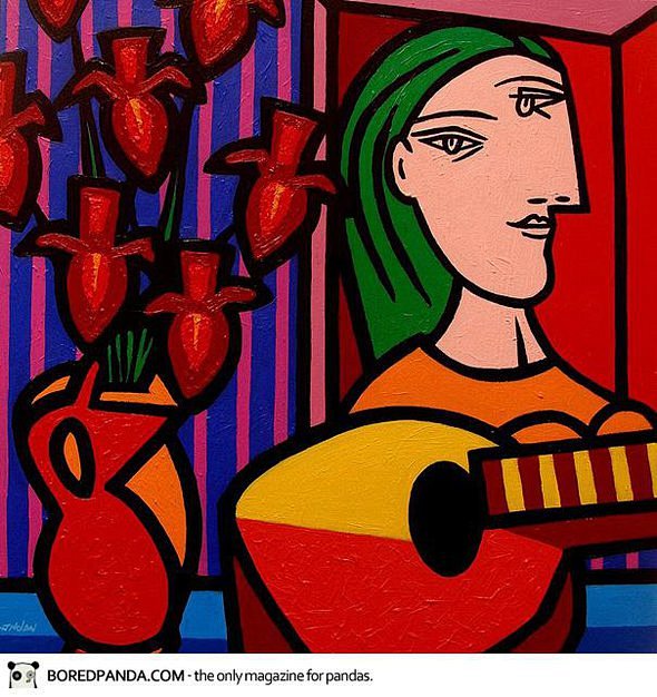 不熟唉从近远转采于2021-01-26 22:38:44毕加索1喜欢画啊~不熟唉同采