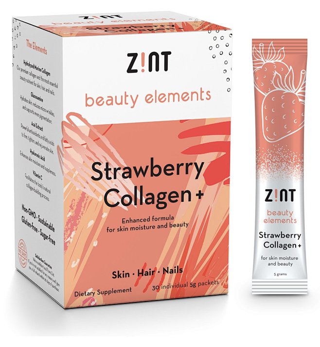 zintsweetmarinecollagenpowderbeautydrinkmixstrawberrysugarfree