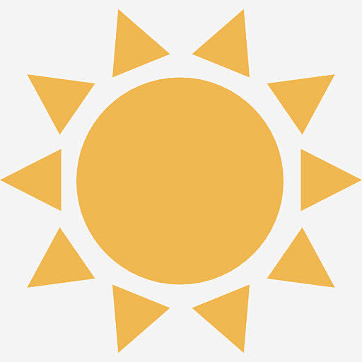 太阳图标符号图片