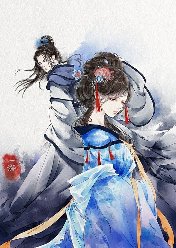 封面底图古风男女