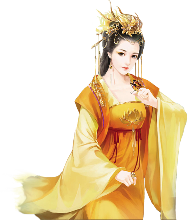 古风女橙光立绘闪艺立绘古风立绘画师指尖糖