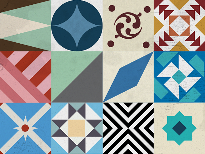 guadalajaratiles几何图形拼贴画