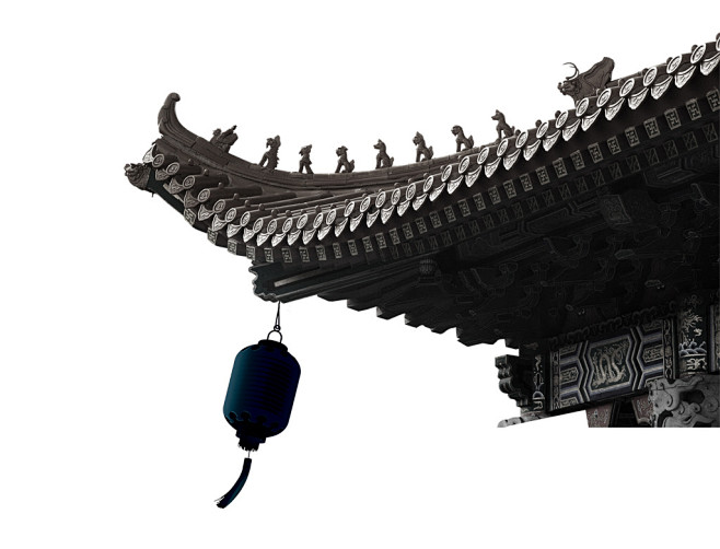 复古屋檐设计素材