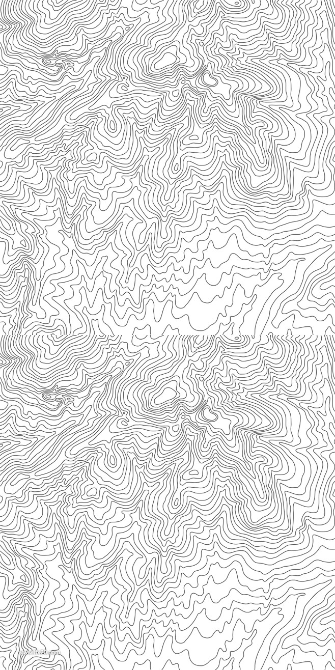 创意等高线线条矢量地形图18拷贝