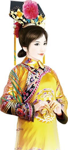 云深封面采集到清装美女
