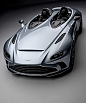 aston martin V12 speedster supercar debuts with no roof or windshield :