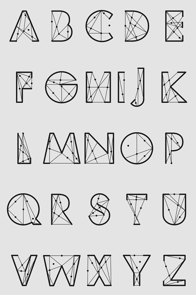 12:32:25矢量创意点线组合英文字母字体设计hbk战神该采集也在以下