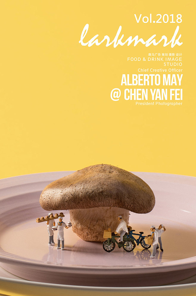 微观世界鹿马创意为各食品品牌制作的海报二优优教程网