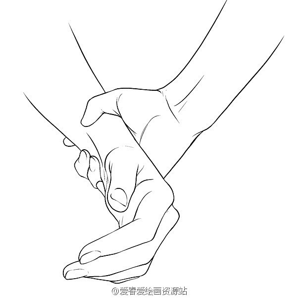 常用角度姿势之牵着的手