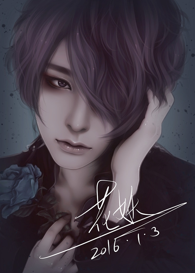 花妖转手绘暗黑男生