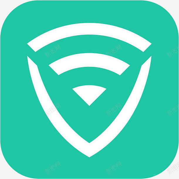 手机腾讯wifi管家工具app图标平面电商创意素材