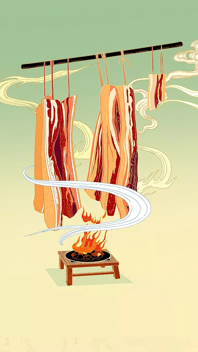 中国美食腊肉