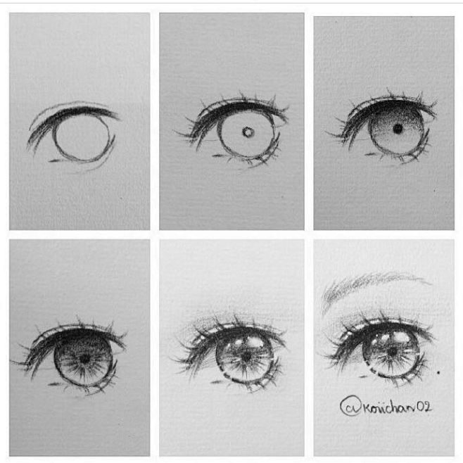 绘画参考投稿素材丨二次元眼睛参考来自你的绘画素材库微博