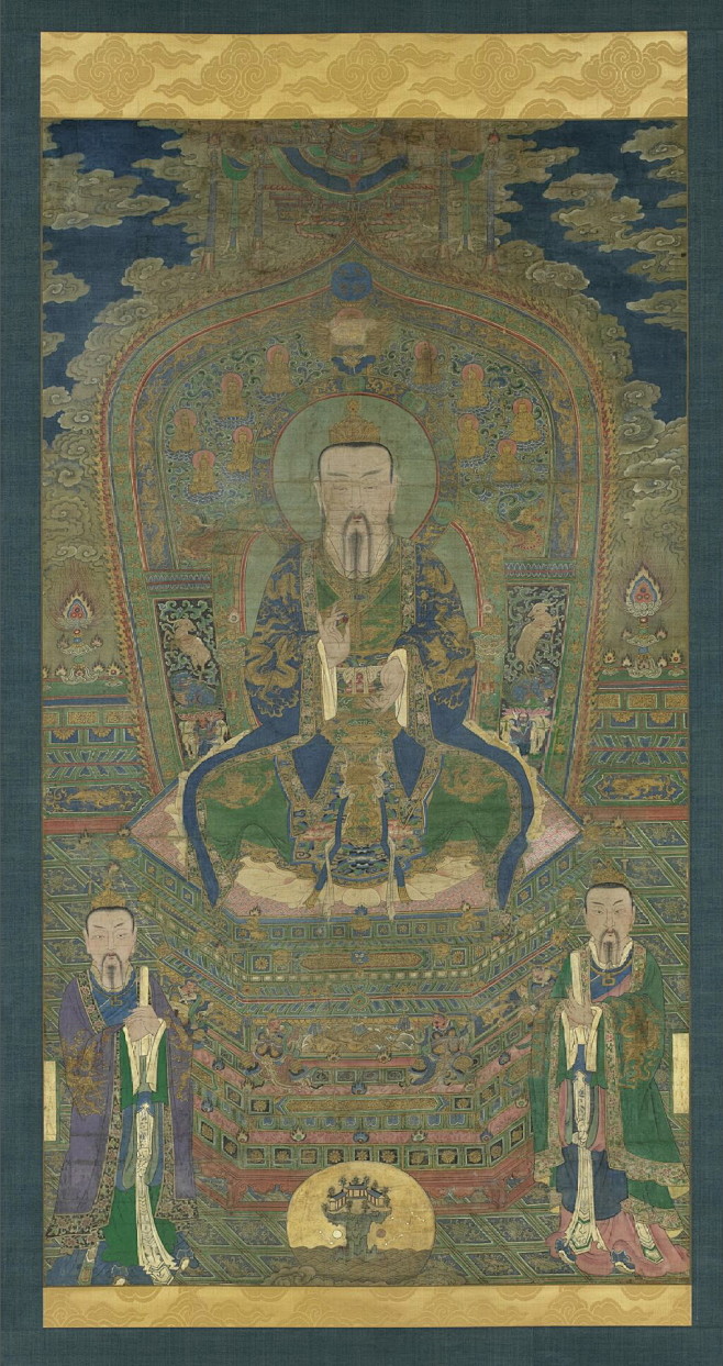 明代道教三清祖师像美国明尼亚波利斯艺术馆藏道门网